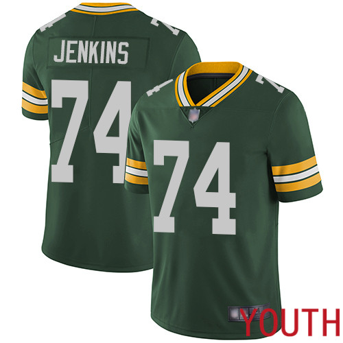 Green Bay Packers Limited Green Youth 74 Jenkins Elgton Home Jersey Nike NFL Vapor Untouchable